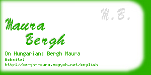 maura bergh business card